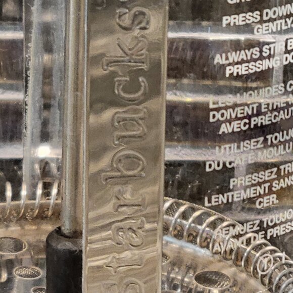 STARBUCKS BARISTA FRENCH PRESS COFFEE GLASS STAINLESS 8 CUP 34 OZ MADE BY BODUM - Picture 7 of 11